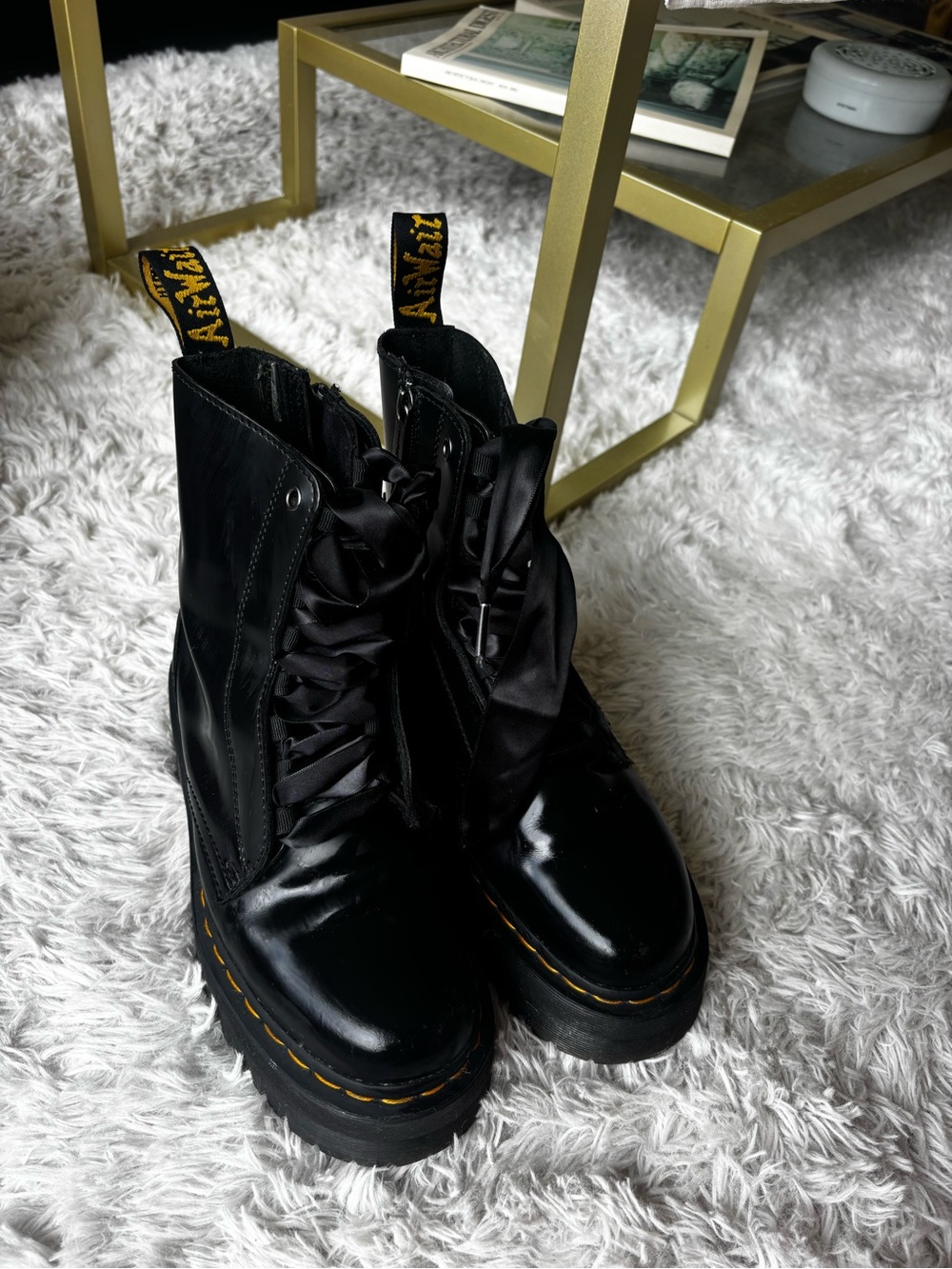 Dr. Martins JADON BOOT SMOOTH LEATHER PLATFORMS